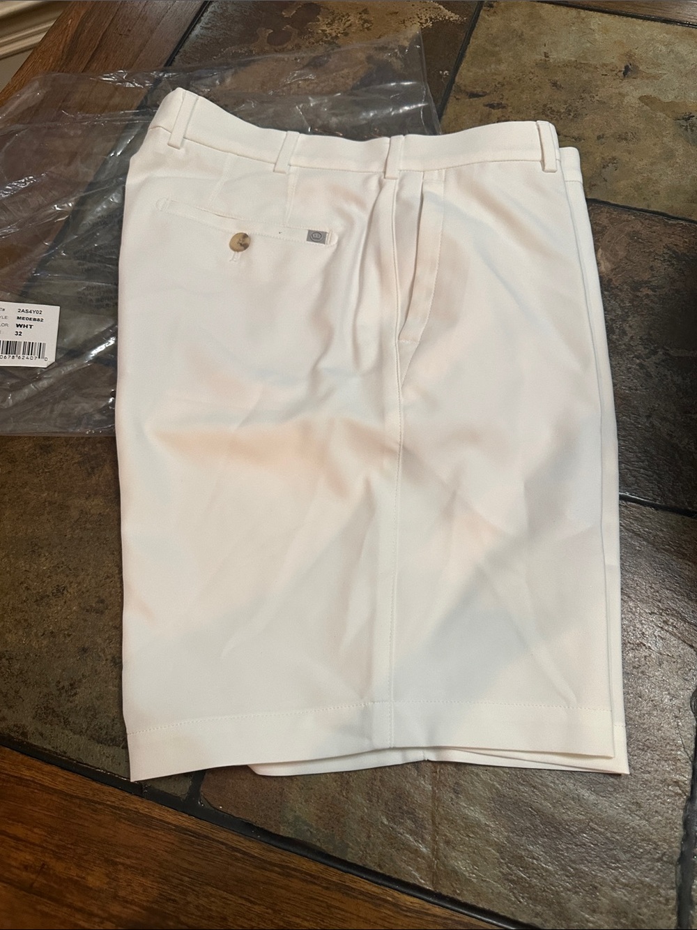 New White Peter  Millar White Men's Crown Sport 32” Shorts Golf